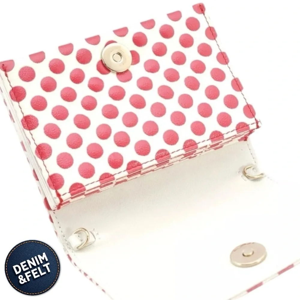 Christian Dior Diorarmour Polka Dot Lady Dior Card Case/Pouch/Wallet | RARE!!♥️